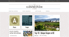 Desktop Screenshot of gismondionwine.com
